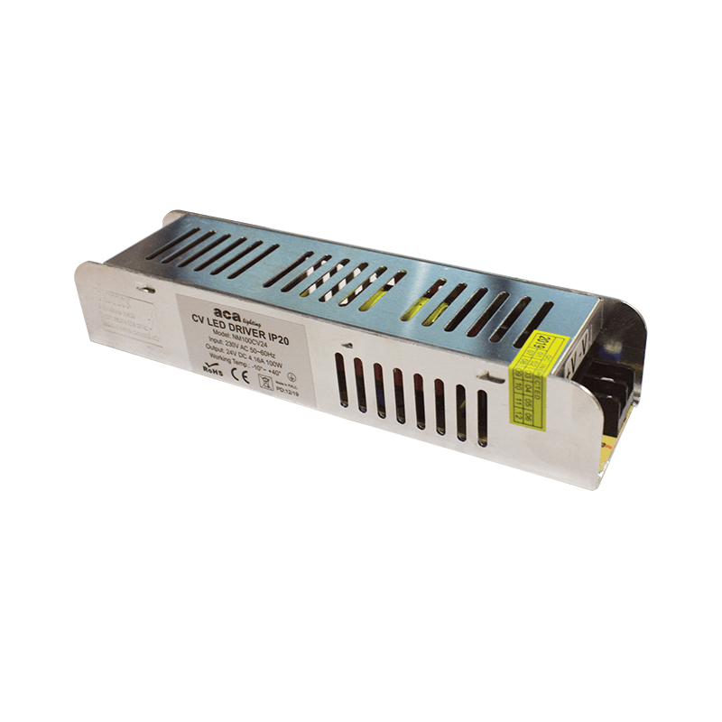 METAL CV LED DRIVER 100W 230V AC-24V DC 4.16A IP20 WITH TERMINAL