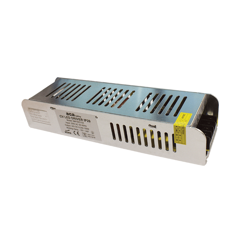 METAL CV LED DRIVER 150W 230V AC-24V DC 6.25A IP20 WITH TERMINAL