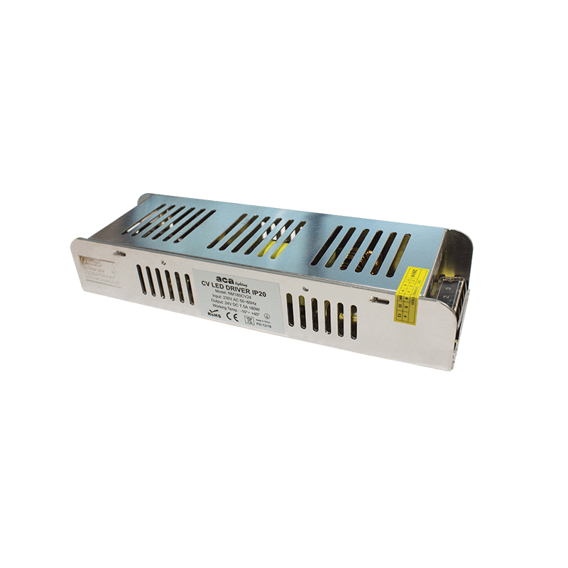 METAL CV LED DRIVER 180W 230V AC-24V DC 7.5A IP20 WITH TERMINAL