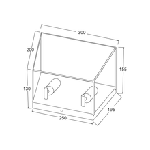 Φόρτωση εικόνας στο εργαλείο προβολής Συλλογής, NETTO ΕΠΙΤΟΙΧΙΟ Φ/Σ 2ΧΕ27 ΜΑΥΡΟ ΜΕΤΑΛΛΙΚΟ ΑΣΥΜΜΕΤΡΟ 30Χ15,5ΧΗ20CM PISSARO

