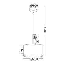 Φόρτωση εικόνας στο εργαλείο προβολής Συλλογής, NETTO ΚΡΕΜΑΣΤΟ Φ/Σ 1ΧΕ27 ΜΑΥΡΟ ΜΕΤΑΛΛ.ΑΠ.ΞΥΛΟΥ/ΑΜΠΑΖΟΥΡ Φ25ΧΗ120CM YASMINE
