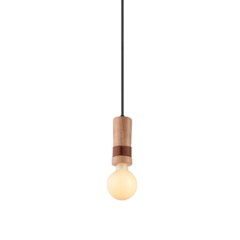 NETTO ΚΡΕΜΑΣΤΟ Φ/Σ 1ΧΕ27 ΞΥΛΟ+ΔΕΡΜΑ D6XH120CM MEMPHIS