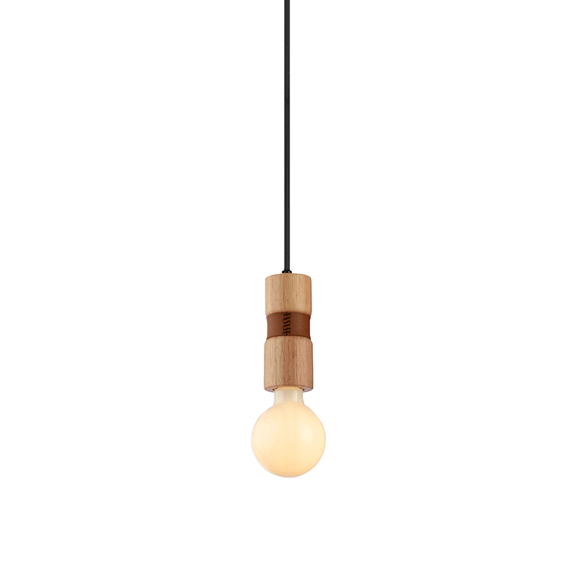 NETTO ΚΡΕΜΑΣΤΟ Φ/Σ 1ΧΕ27 ΞΥΛΟ+ΔΕΡΜΑ D6XH120CM MEMPHIS