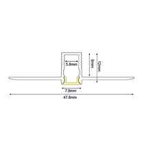 Φόρτωση εικόνας στο εργαλείο προβολής Συλλογής, LATE ULTRA MINI TRIMLESS ΠΡΟΦΙΛ ΑΛΟΥΜΙΝΙΟΥ ΜΕ ΟΠΑΛ PC ΚΑΛΛΥΜΑ 2m/pc
