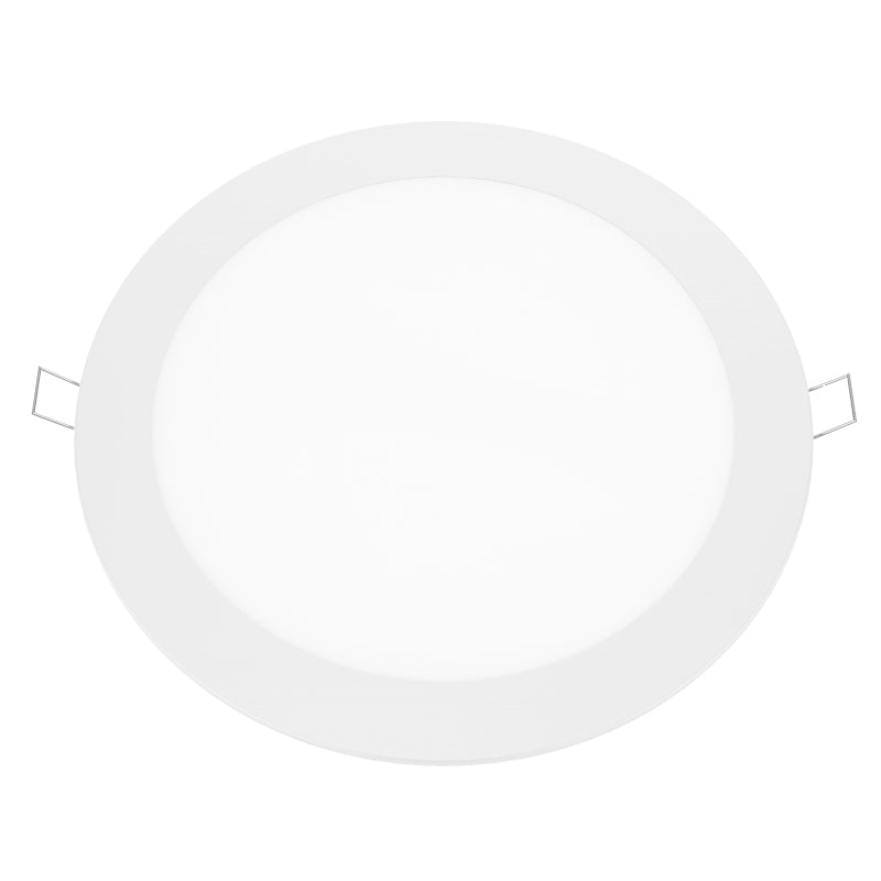 ΛΕΥΚΟ ΣΤΡΟΓΓΥΛΟ LED ΠΑΝΕΛ ΧΩΝΕΥΤΟ 18W 4000K 1800Lm Φ220mm 230V AC Ra80