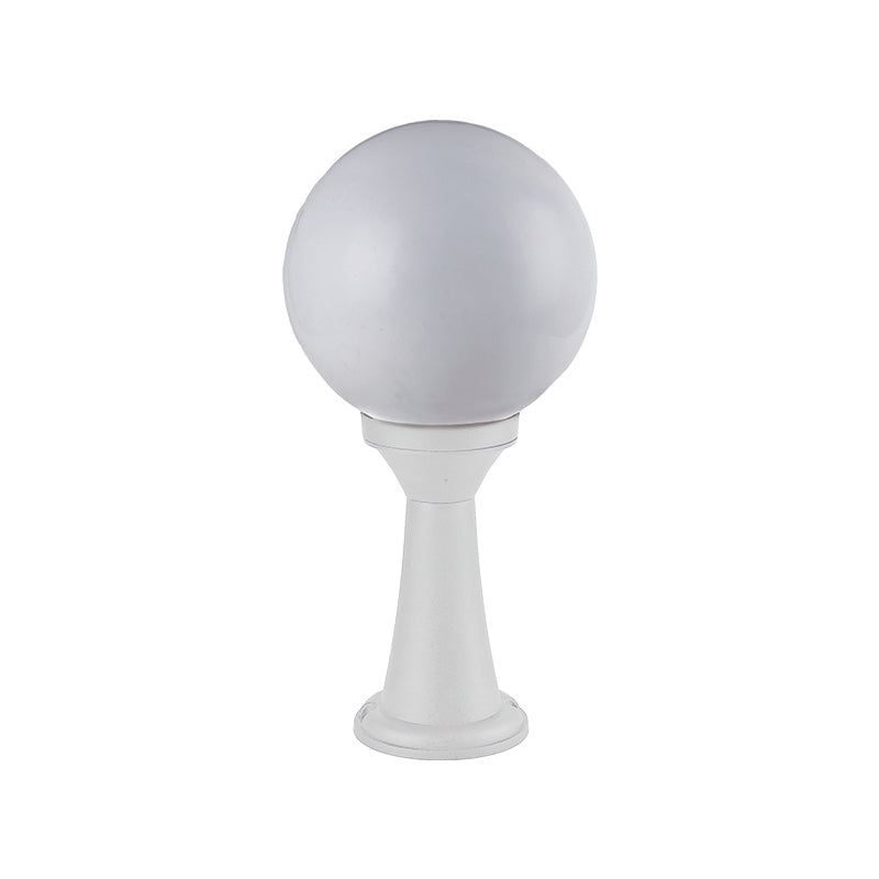 PLASTIC FLOOR GARDEN WHITE LUMINAIRE 41CM Φ200 E27 IP44