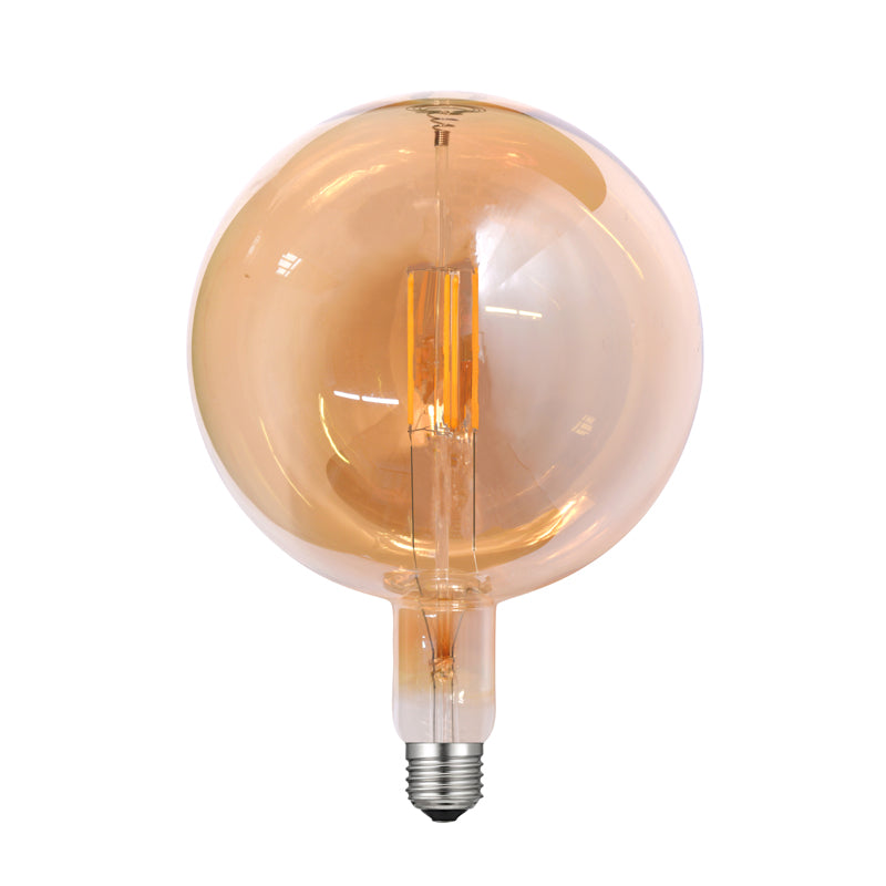 LED E27 QUMA AMBER DIM 6W 2700K 230V AC 590LM RA80