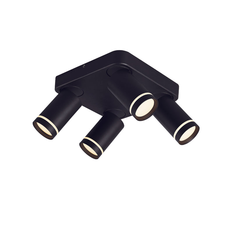 ^NETTO ΕΠΙΤΟΙΧΟ Φ/Σ 4XGU10 DIVINO ΜΑΥΡΟ ΑΛΟΥΜΙΝΙΟ IP20 21X21X13,5CM