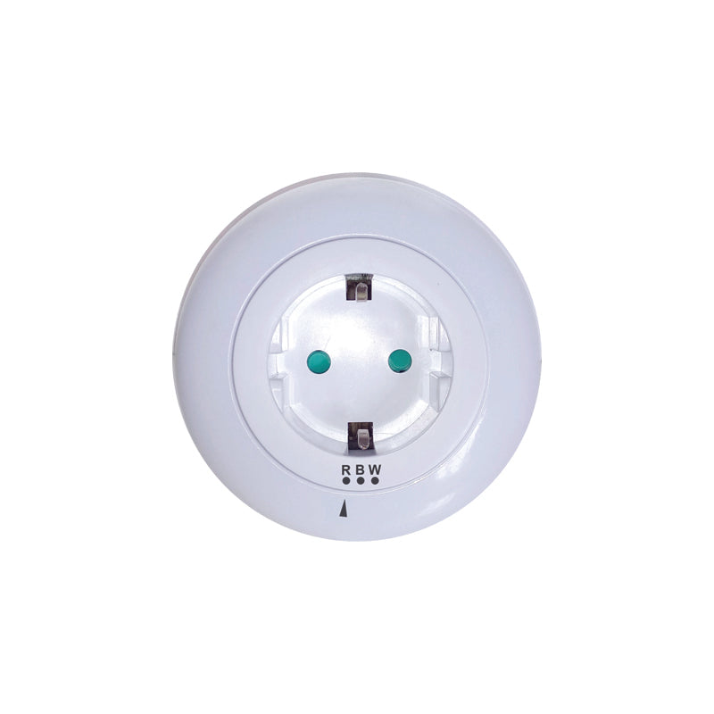 LED ΛΑΜΠΑΚΙ ΝΥΚΤΟΣ 0,5W ΜΕ ΠΡΙΖΑ ΣΟΥΚΟ,ΑΙΣΘΗΤΗΡΑ,ΛΕΥΚΟ/ΜΠΛΕ/ΚΟΚΚΙΝΟ ΦΩΣ,ΛΕΥΚΟ ΠΛΑΣΤΙΚΟ 230V IP20