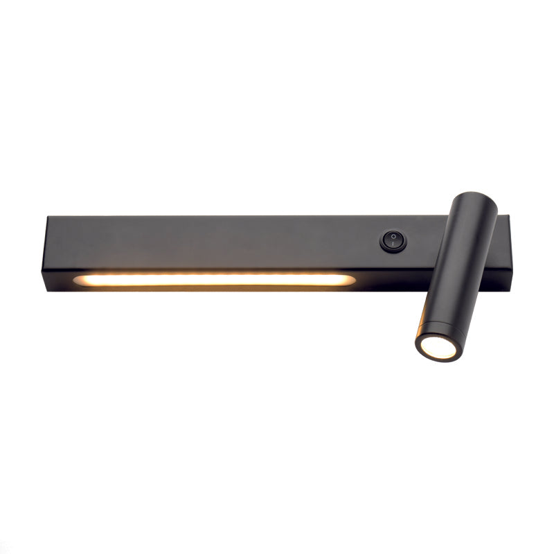 ΕΠΙΤΟΙΧΟ Φ/Σ LED 12W 3200K 980LM HERMES ΜΑΥΡΟ ΜΕΤ/ΚΟ 28Χ11Χ8CM ΔΕΞΙΑ