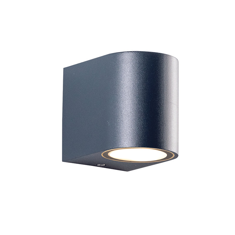 GU10 WALL LUMINAIRE PLASTIC 230V AC DARK GREY IP65 MAX 3W LED