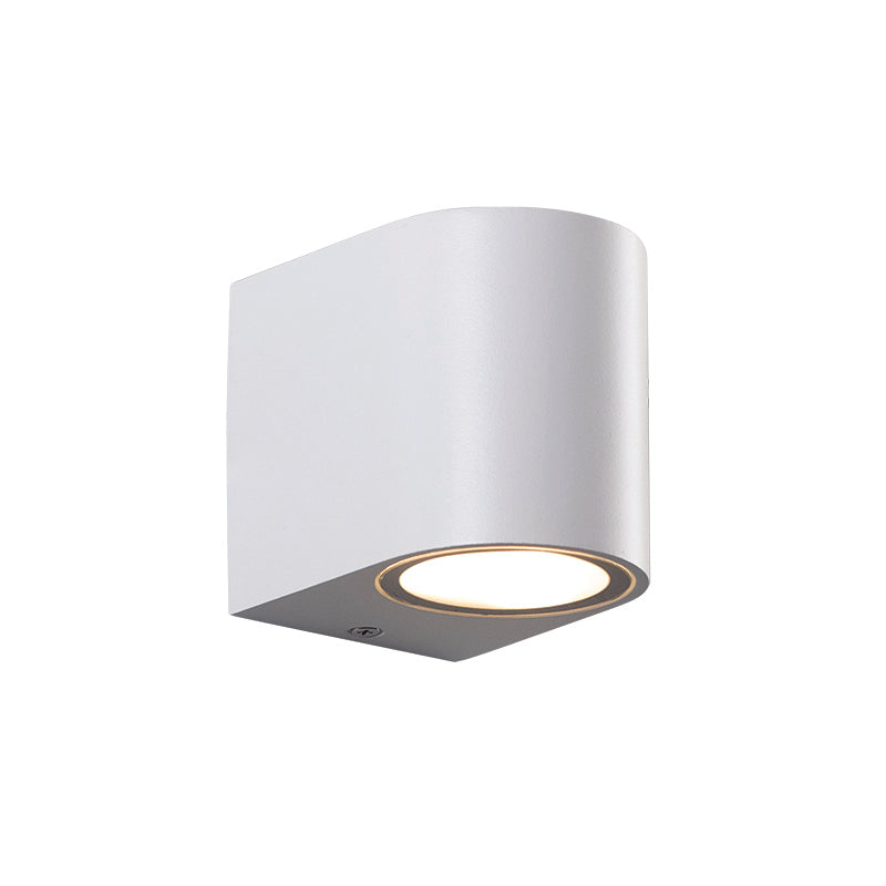 GU10 WALL LUMINAIRE  PLASTIC 230V AC WHITE IP65 MAX 3W LED