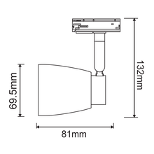 Φόρτωση εικόνας στο εργαλείο προβολής Συλλογής, ^TRACK SPOT GU10 3C BLACK No40
