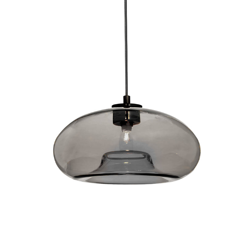 NETTO ΚΡΕΜΑΣΤΟ ΓΚΡΙ ΓΥΑΛΙ Φ28cm 1χ40W E27