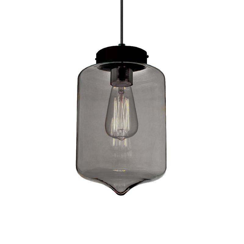 NETTO ΚΡΕΜΑΣΤΟ ΓΚΡΙ ΓΥΑΛΙ Φ17cm 1χ40W E27