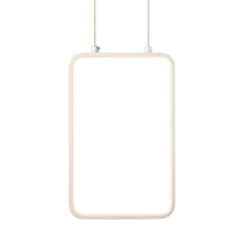 Φόρτωση εικόνας στο εργαλείο προβολής Συλλογής, ^NETTO ΚΡΕΜΑΣΤΟ Φ/Σ LED 11W 3000K 1044LM ΛΕΥΚΟ ΜΕΤΑΛΛΙΚΟ 18X11XH136CM SYMETRIA
