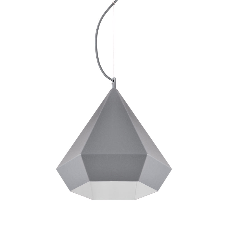 NETTO ΚΡΕΜΑΣΤΟ Φ/Σ 1ΧΕ27 ΜΕΤΑΛΛΙΚΟ ΓΚΡΙ ΠΟΛΥΓΩΝΟ Φ32ΧΗ120CM