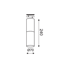 Φόρτωση εικόνας στο εργαλείο προβολής Συλλογής, NETTO ΕΠΙΤΟΙΧΟ Φ/Σ 1XGU10 ΚΕΡΑΜΙΔΙ ΠΗΛΟΣ+ΜΕΤΑΛΛΙΚΟ ΜΑΥΡΟ Φ7ΧΗ24CM PLACEBO
