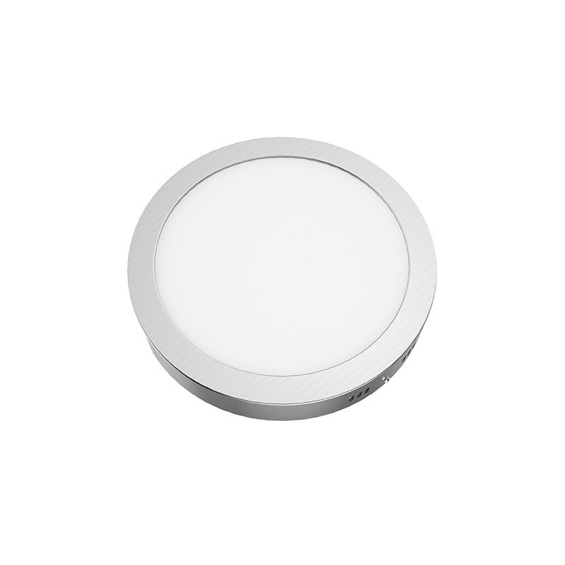 ΝΙΚΕΛ ΜΑΤ ΣΤΡΟΓΓΥΛΟ LED ΠΑΝΕΛ ΟΡΟΦΗΣ 18W 6500K 1800Lm Φ209mm 230V AC Ra80