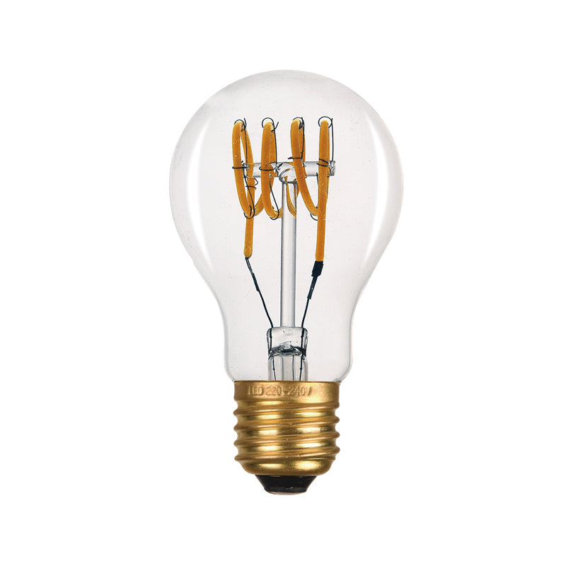LED FILAMENT E27 A60 6W 2700K 230V AC 500LM RA80 30000H 300°