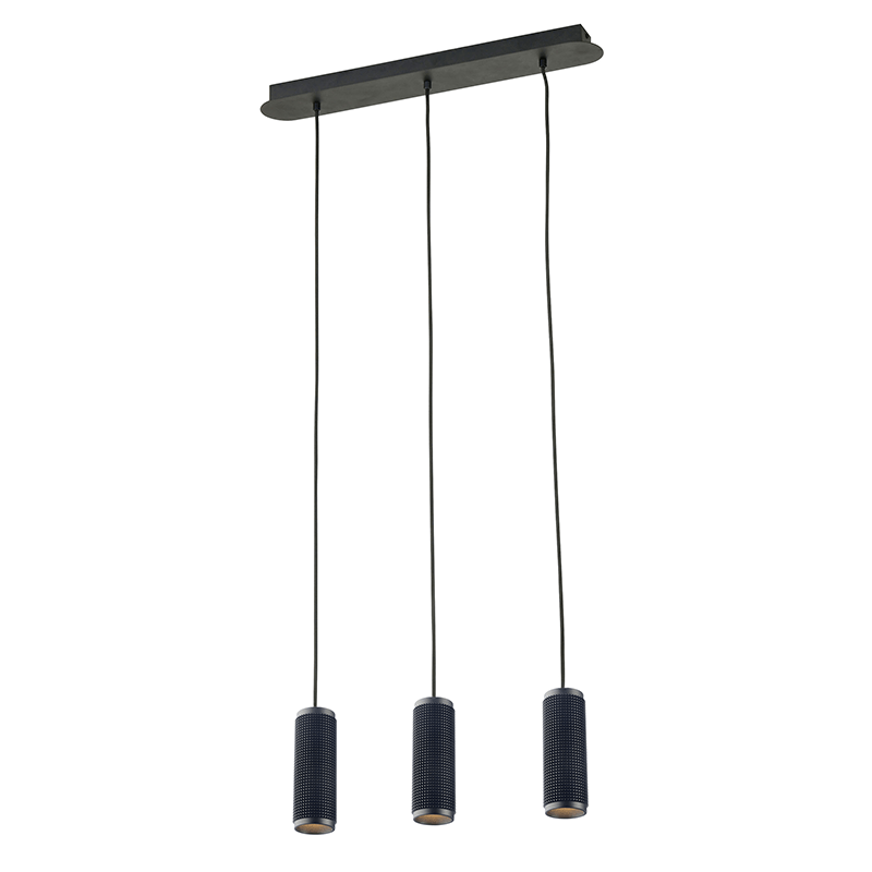 NETTO ΚΡΕΜΑΣΤΟ Φ/Σ 3XGU10 ΜΑΥΡΟ ΑΛΟΥΜΙΝΙΟ 6,5X60XH122CM MEGATRON1
