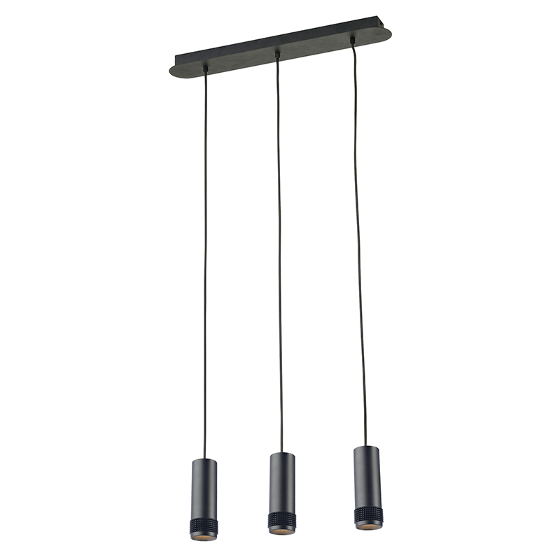 NETTO ΚΡΕΜΑΣΤΟ Φ/Σ 3XGU10 ΜΑΥΡΟ ΑΛΟΥΜΙΝΙΟ 6,5X60XH122CM MEGATRON2
