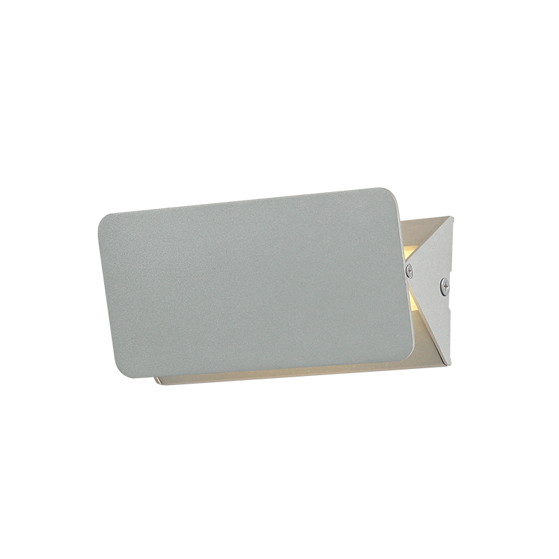 NETTO ΕΠΙΤΟΙΧΟ Φ/Σ LED 5W 3000K ΑΛΟΥΜΙΝΙΟ ΓΚΡΙ 16X8X5,5CM PYRAMID