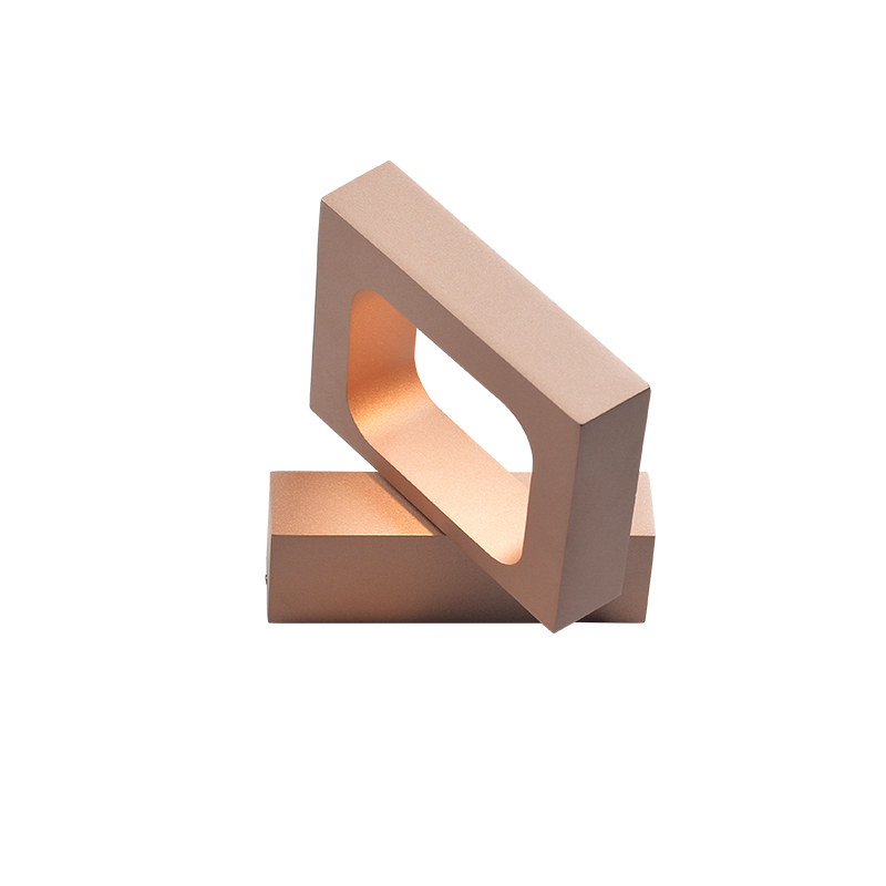 NETTO ΕΠΙΤΟΙΧΟ Φ/Σ LED 6W 3000K ΑΛΟΥΜΙΝΙΟ ΧΡΥΣΟ 14,5X13X3CM CYCLOP