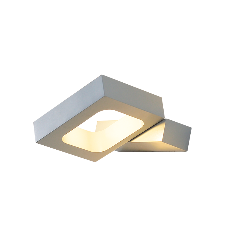 NETTO ΕΠΙΤΟΙΧΟ Φ/Σ LED 6W 3000K ΑΛΟΥΜΙΝΙΟ ΓΚΡΙ 14,5X13X3CM CYCLOP