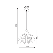 Φόρτωση εικόνας στο εργαλείο προβολής Συλλογής, NETTO ΚΡΕΜΑΣ Φ/Σ 1ΧE27 ΑΠΟΧΡ.ΣΚΟΥΡ ΞΥΛΟΥ MDF+ΛΕΥΚΟ ΜΕΤΑΛ Φ35XH80CM ALPS
