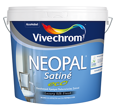 NEOPAL SATINE ECO Οικολογικό Χρώμα Πολυτελείας Σατινέ Λευκό