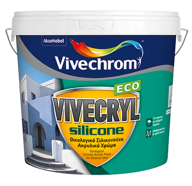 VIVECRYL SILICONE ECO Οικολογικό Σιλικονούχο Ακρυλικό Χρώμα Λευκό