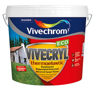 VIVECRYL THERMOELASTIC ECO Οικολογικό Θερμοπροστατευτικό Μονωτικό Χρώμα Τοίχων Λευκό